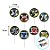 Pick Decorativo Para Doces - Beyblade X - 10,5x5cm - 8 unidades - Regina - Rizzo - Imagem 3