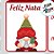 Tag Decorativa de Natal - Duende De Para - 7x5cm - 10 unidades - Rizzo - Imagem 2
