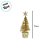 Enfeite de Natal - Mini Pinheiro Ouro - 13x5x5cm - 1 unidade - Cromus - Rizzo - Imagem 2