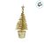 Enfeite de Natal - Mini Pinheiro Ouro - 13x5x5cm - 1 unidade - Cromus - Rizzo - Imagem 3