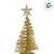 Enfeite de Natal - Mini Pinheiro Ouro - 13x5x5cm - 1 unidade - Cromus - Rizzo - Imagem 4