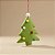 Enfeite Para Pendurar de Natal - Arvore Verde - 13x10x2cm - 1 unidade - Cromus - Rizzo - Imagem 1