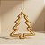 Enfeite Para Pendurar de Natal - Ouro - 17,5x16,5cm - 1 unidade - Cromus - Rizzo - Imagem 1