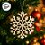 Enfeite Para Pendurar de Natal - Neve Ouro - 14x15cm - 1 unidade - Cromus - Rizzo - Imagem 1