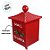 Enfeite Decorativo de Natal - Caixa de Correios Metal Vermelho/Branco - 1,17m - 1 unidade - Cromus - Rizzo - Imagem 4