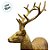 Enfeite de Natal Em Resina - Rena em Pé Ouro - 20x16cm - 1 unidade - Cromus - Rizzo - Imagem 4