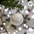 Bolas de Natal em Tubo - Branco Perolado - 10x10cm - 5 unidades - Rizzo - Imagem 4