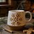 Caneca de Ceramica de Natal - Floco de Neve - 540ml - 1 unidade - Rizzo - Imagem 1