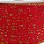 Fita Decorativa - Vermelha com Glitter Dourado - 6,3x914cm - 1 unidade - Rizzo - Imagem 2