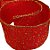Fita Decorativa - Vermelha com Glitter Dourado - 6,3x914cm - 1 unidade - Rizzo - Imagem 3