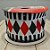 Fita Decorativa - Losango Vermelho e Preto - 6,3x914cm - 1 unidade - Rizzo - Imagem 1