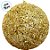 Bola de Natal - Ouro com Anéis - 15cm - 1 unidade - Rizzo - Imagem 2