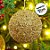 Bola de Natal - Ouro com Anéis - 15cm - 1 unidade - Rizzo - Imagem 4