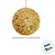 Bolas de Natal em Tubo - Ouro com Anéis - 10cm - 3 unidades - Rizzo - Imagem 3