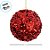 Bolas de Natal em Tubo - Vermelho com Glitter e Lantejoulas - 12cm - 2 unidades - Rizzo - Imagem 3