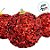 Bolas de Natal em Tubo - Vermelho com Glitter e Lantejoulas - 10cm - 3 unidades - Rizzo - Imagem 2
