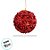 Bolas de Natal em Tubo - Vermelho com Glitter e Lantejoulas - 10cm - 3 unidades - Rizzo - Imagem 3