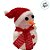 Enfeite Decorativo de Natal com Luz - Boneco de Neve com Cachecol - Vermelho - 18cm - 1 unidade - Rizzo - Imagem 3