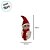 Enfeite Decorativo de Natal com Luz - Boneco de Neve com Cachecol - Vermelho Brilhante - 18cm - 1 unidade - Rizzo - Imagem 2