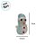 Enfeite Decorativo de Natal com Luz - Boneco de Neve com Cachecol - Azul - 18cm - 1 unidade - Rizzo - Imagem 2