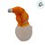 Enfeite Decorativo de Natal com Luz - Boneco de Neve com Cachecol - Laranja - 18cm - 1 unidade - Rizzo - Imagem 4