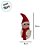 Enfeite Decorativo de Natal com Luz - Boneco de Neve com Cachecol - Vermelho - 24cm - 1 unidade - Rizzo - Imagem 2