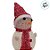 Enfeite Decorativo de Natal com Luz - Boneco de Neve com Cachecol - Rosa Brilhante - 18cm - 1 unidade - Rizzo - Imagem 3
