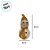 Enfeite Decorativo de Natal com Luz - Boneco de Neve com Cachecol - Dourado - 24cm - 1 unidade - Rizzo - Imagem 2