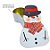 Lata de Metal de Natal - Boneco de Neve com Chapéu Articulado - 18x11x6cm   - 1 unidade - Rizzo - Imagem 2