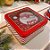 Lata De Metal De Natal Com Visor - Merry Christmas - 15x15x5cm - 1 unidade - Rizzo - Imagem 1
