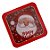 Lata De Metal De Natal Com Visor - Merry Christmas - 15x15x5cm - 1 unidade - Rizzo - Imagem 4