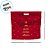 Sacola de Natal Laminada com Zip - Desejos Vermelho e Ouro - 32x40x9cm - 1 unidade - Cromus - Rizzo - Imagem 3