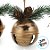 Enfeite Para Pendurar de Natal - Guizo Ouro - 7x9x5cm - 3 unidades - Cromus - Rizzo - Imagem 2