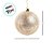Bolas de Natal - Champanhe com Glitter Branco - 10x10cm - 4 unidades - Cromus - Rizzo - Imagem 4