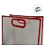Sacola Transparente Fosca Pvc Alça Plana Vermelho - 30x25x15cm - 12 unidades - Rizzo - Imagem 2