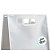 Sacola Transparente Fosca Pvc Alça Plana Branco - 30x25x15cm - 12 unidades - Rizzo - Imagem 2