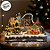 Cenário De Natal - Parque de Diversão com Som , Luz e Movimento - 55,5x38,5x34cm - RZO02337 - 1 unidade - Rizzo - Imagem 8