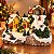 Cenário De Natal - Montanha de Ski de Natal com Som , Luz e Movimento - 30x26x21cm - RZO02328 - 1 un - Rizzo - Imagem 1