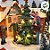 Cenário De Natal - Montanha de Ski com Casa e Árvore de Natal com Som , Luz e Movimento - 30x26x21cm - 1 unidade - Rizzo - Imagem 3