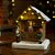 Cenário De Natal - Lojinha de Madeira com Luz - 10,5x10,5x15cm - RZO02308 - 1 unidade - Rizzo - Imagem 1