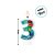 Vela Festa Pj Masks - Número 3 - 8x5cm - 1 unidade - Regina - Rizzo - Imagem 2