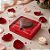 Caixa Para Doce Com Visor De Coração - 20,5x17x6,5cm - Vermelho  - 5 unidades - Rizzo - Imagem 1