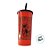 Copo com Tampa e Canudo 600 mL - Aranha - Vermelho e Preto  - 1 unidade - Rizzo - Imagem 2