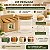 Pote de Vidro Hermético com Tampa de Bambu - 8x8cm - 300ml - 48 unidades - Rizzo - Imagem 2