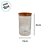Pote de Vidro Hermético com Tampa de Bambu - 10x25cm - 1800ml  - 12 unidades - Rizzo - Imagem 2