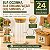 Pote de Vidro Hermético com Tampa de Bambu - 9x18cm - 900ml - 24 unidades - Rizzo - Imagem 2