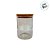 Pote de Vidro Hermético com Tampa de Bambu - 9x12cm - 600ml  - 36 unidades - Rizzo - Imagem 2