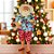 Papai Noel Decorativo em Pé Férias na Praia - Vermelho, Azul e Verde - 28cm - 1 unidade - Rizzo - Imagem 1