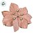 Poinsétia Decorativa - Rosa/Dourado e Glitter - 23cm - 1 unidade - Cromus - Rizzo - Imagem 3