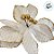 Poinsétia Decorativa - Magnólia Champagne/Dourado e Glitter - 23cm - 1 unidade - Cromus - Rizzo - Imagem 3